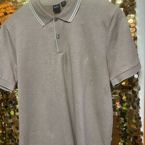 Hugo Boss Men's Taupe Polo Shirt